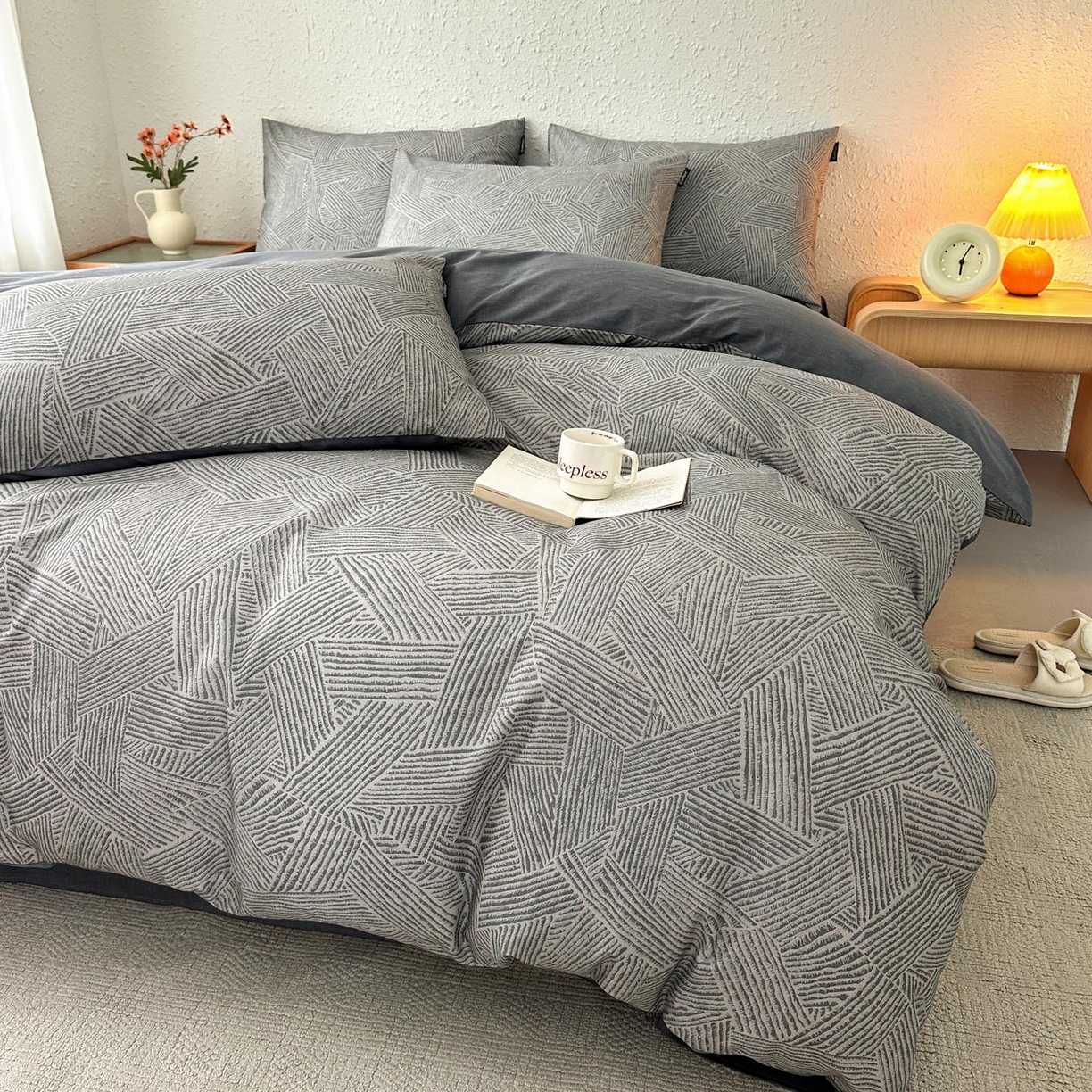 91家纺网 家纺一手货源 找家纺 涵宸家纺 2026新款全棉印花四件套-良品-场景二 山林