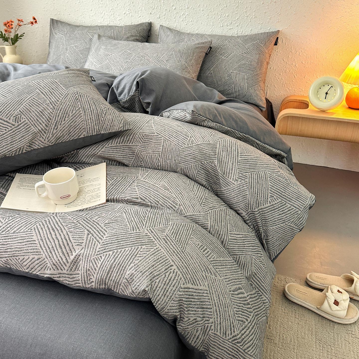 91家纺网 家纺一手货源 找家纺 涵宸家纺 2026新款全棉印花四件套-良品-场景二 山林