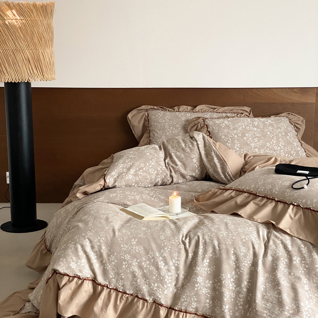 91家纺网 家纺一手货源 找家纺 （总）曼布缇 2026新品全棉色织提花四件套-曼妮会员减20 控价：券后348元起