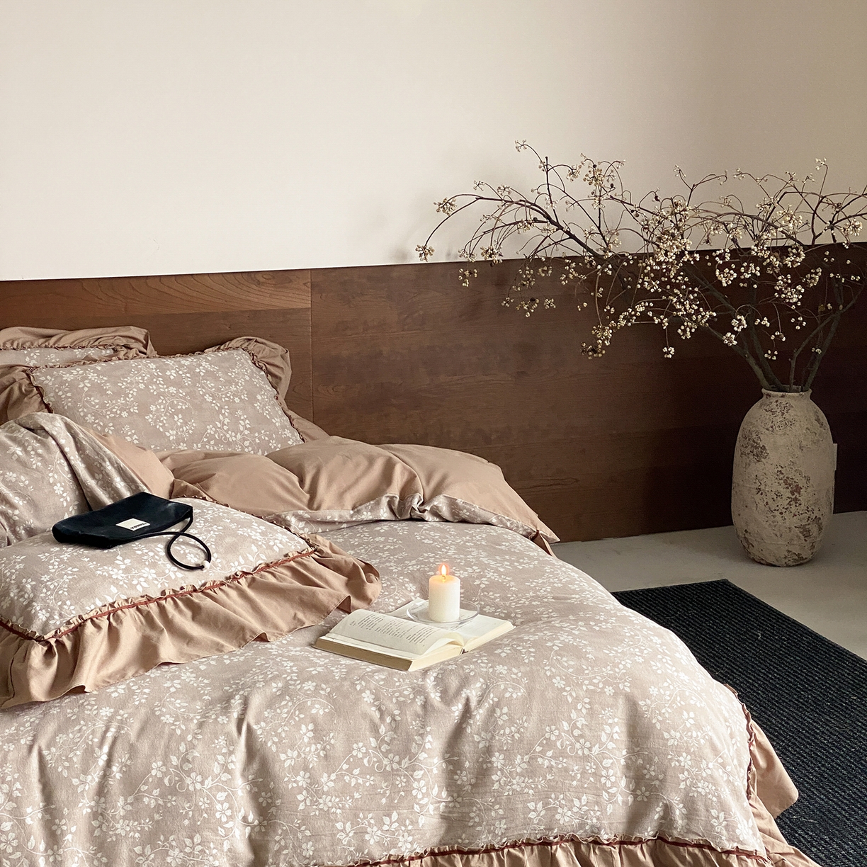 91家纺网 家纺一手货源 找家纺 （总）曼布缇 2026新品全棉色织提花四件套-曼妮会员减20 控价：券后348元起