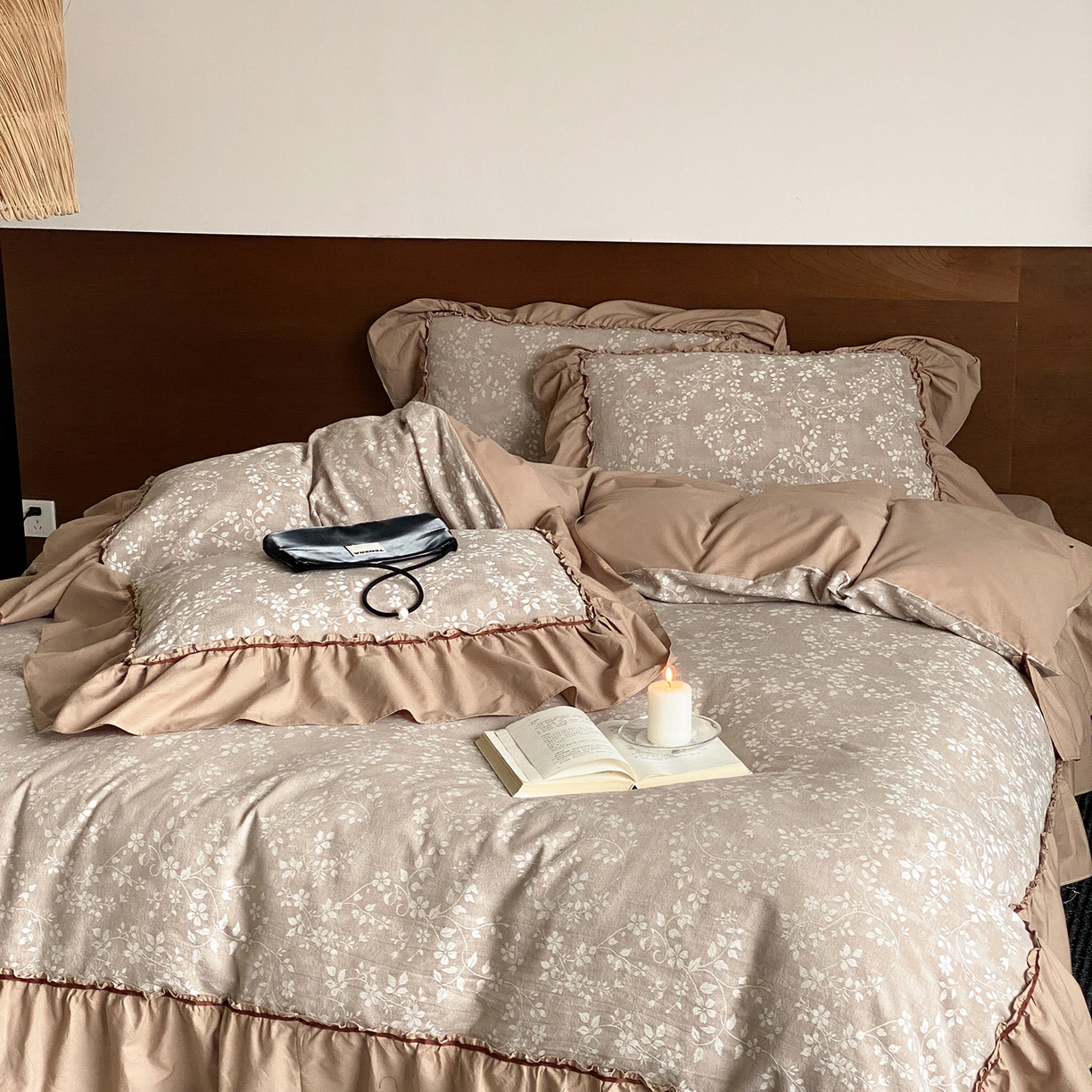 91家纺网 家纺一手货源 找家纺 （总）曼布缇 2026新品全棉色织提花四件套-曼妮会员减20 控价：券后348元起