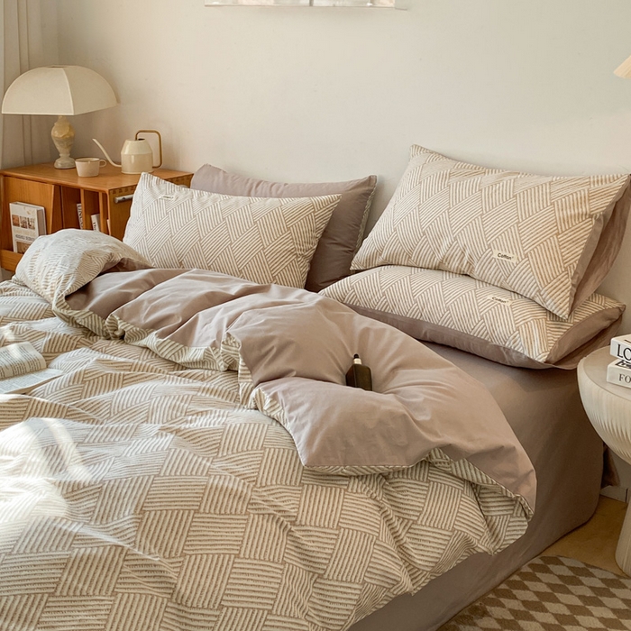 91家纺网 家纺一手货源 找家纺 涵宸家纺 2026新款全棉印花四件套-良品-场景二 亚瑟