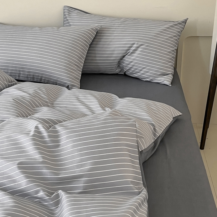 91家纺网 家纺一手货源 找家纺 涵宸家纺 2026新款全棉印花四件套-良品-场景二 英伦-浅灰