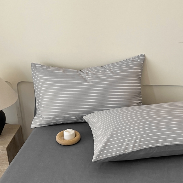 91家纺网 家纺一手货源 找家纺 涵宸家纺 2026新款全棉印花四件套-良品-场景二 英伦-浅灰