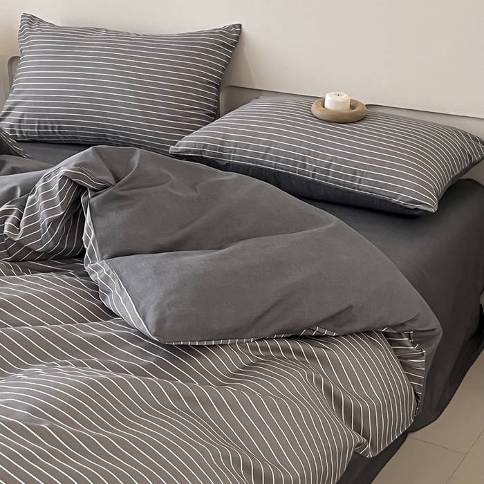 91家纺网 家纺一手货源 找家纺 涵宸家纺 2026新款全棉印花四件套-良品-场景二 英伦-深灰