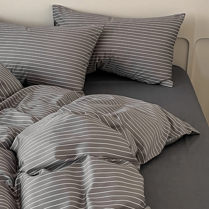 91家纺网 家纺一手货源 找家纺 涵宸家纺 2026新款全棉印花四件套-良品-场景二 英伦-深灰