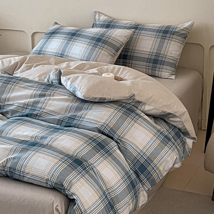 91家纺网 家纺一手货源 找家纺 涵宸家纺 2026新款全棉印花四件套-良品-场景二 英伦格