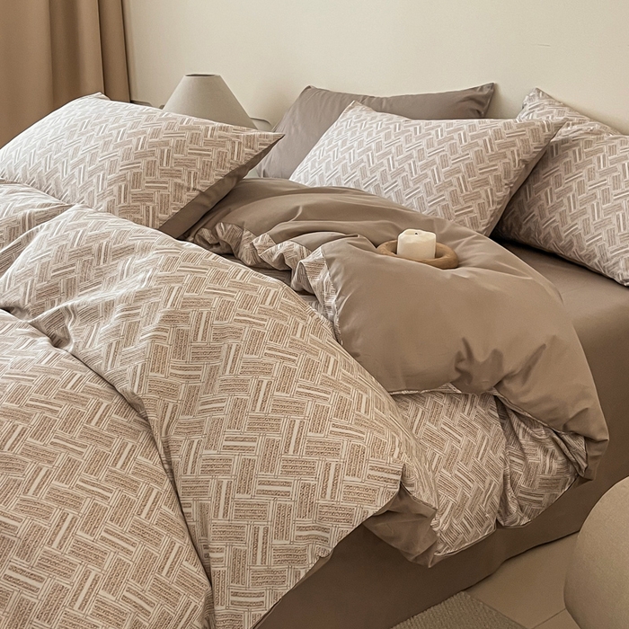 涵宸家纺 2026新款全棉印花四件套-良品-场景二 云沫