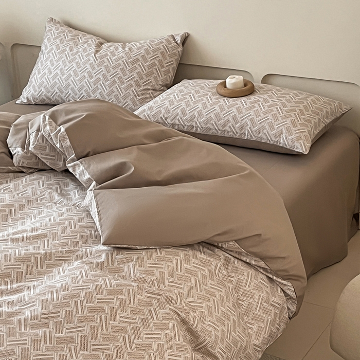 91家纺网 家纺一手货源 找家纺 涵宸家纺 2026新款全棉印花四件套-良品-场景二 云沫