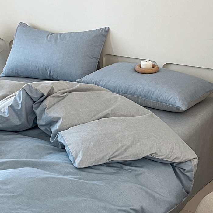 91家纺网 家纺一手货源 找家纺 涵宸家纺 2026新款全棉印花四件套-良品-场景二 云纹-兰浅灰