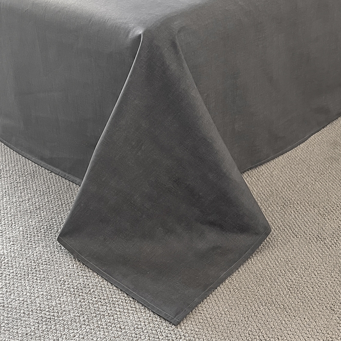 91家纺网 家纺一手货源 找家纺 涵宸家纺 2026新款全棉印花四件套-良品-场景二 云纹-深深灰