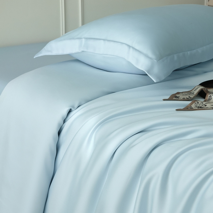 91家纺网 家纺一手货源 找家纺 （总）涵宸家纺 2026新款纯色天丝棉四件套-场景一