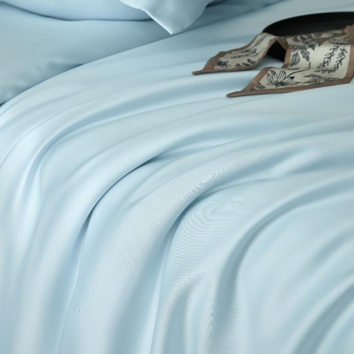 91家纺网 家纺一手货源 找家纺 （总）涵宸家纺 2026新款纯色天丝棉四件套-场景一