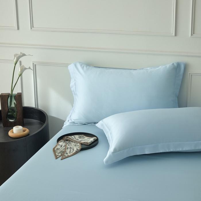 91家纺网 家纺一手货源 找家纺 （总）涵宸家纺 2026新款纯色天丝棉四件套-场景一