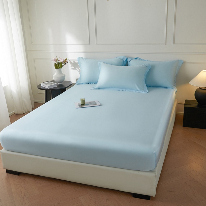 91家纺网 家纺一手货源 找家纺 （总）涵宸家纺 2026新款纯色天丝棉单床笠-场景一