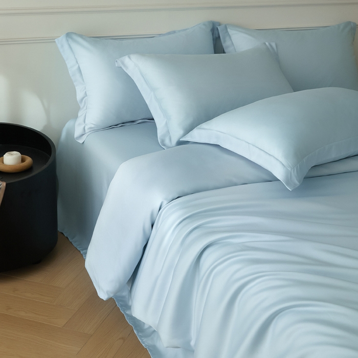 91家纺网 家纺一手货源 找家纺 （总）涵宸家纺 2026新款纯色天丝棉单被套-场景一