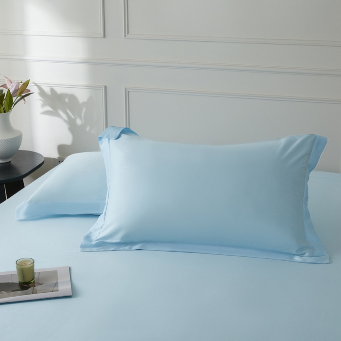 91家纺网 家纺一手货源 找家纺 涵宸家纺 2026新款纯色天丝棉单床笠-场景一 床笠-海天兰