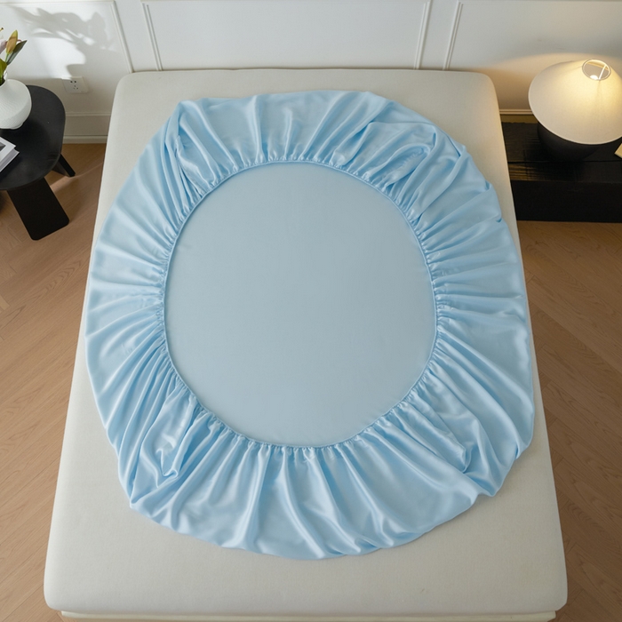 91家纺网 家纺一手货源 找家纺 涵宸家纺 2026新款纯色天丝棉单床笠-场景一 床笠-海天兰