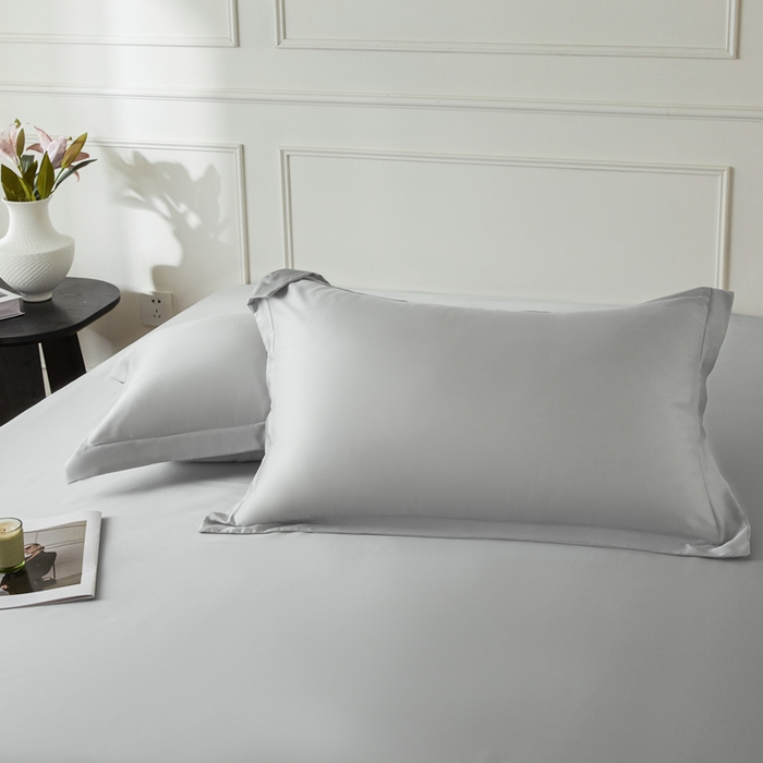 91家纺网 家纺一手货源 找家纺 涵宸家纺 2026新款纯色天丝棉单床笠-场景一 床笠-时尚灰