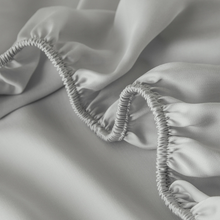 91家纺网 家纺一手货源 找家纺 涵宸家纺 2026新款纯色天丝棉单床笠-场景一 床笠-时尚灰