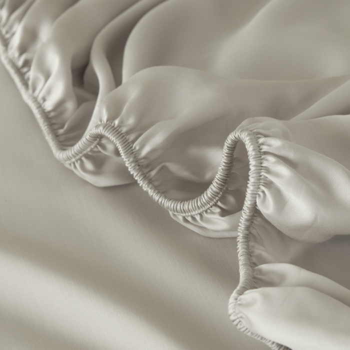 91家纺网 家纺一手货源 找家纺 涵宸家纺 2026新款纯色天丝棉单床笠-场景一 床笠-太空灰