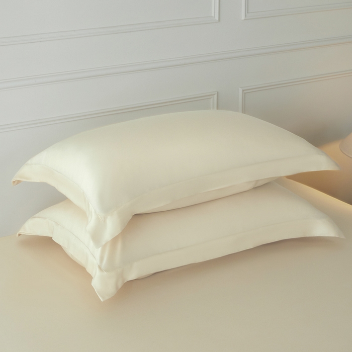 91家纺网 家纺一手货源 找家纺 涵宸家纺 2026新款纯色天丝棉单床笠-场景一 床笠-象牙白