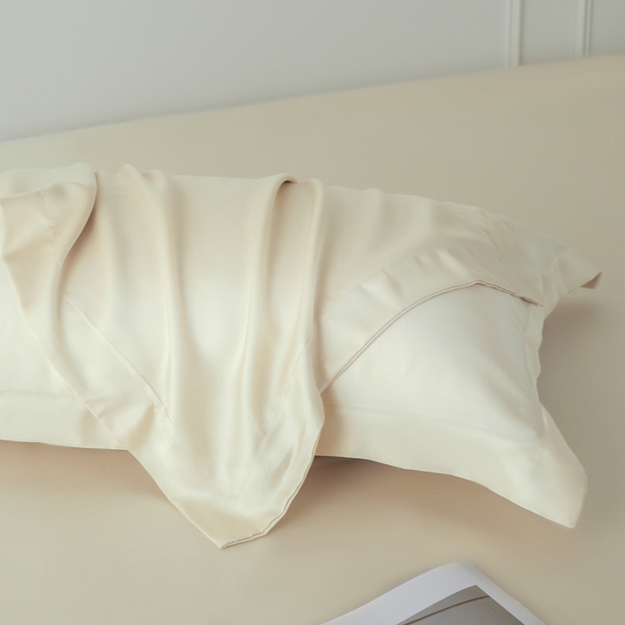 91家纺网 家纺一手货源 找家纺 涵宸家纺 2026新款纯色天丝棉单床笠-场景一 床笠-象牙白