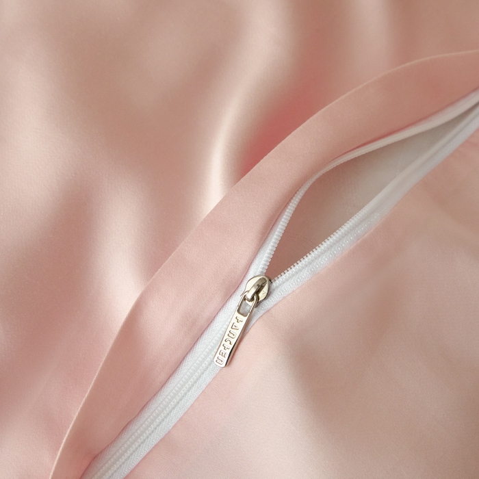 91家纺网 家纺一手货源 找家纺 涵宸家纺 2026新款纯色天丝棉单被套-场景一 时尚灰+玫瑰粉