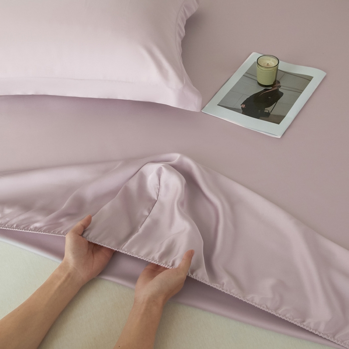 91家纺网 家纺一手货源 找家纺 涵宸家纺 2026新款纯色天丝棉单床笠-场景一 床笠-紫语