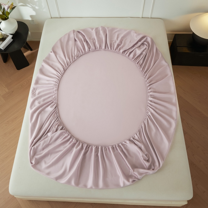 91家纺网 家纺一手货源 找家纺 涵宸家纺 2026新款纯色天丝棉单床笠-场景一 床笠-紫语