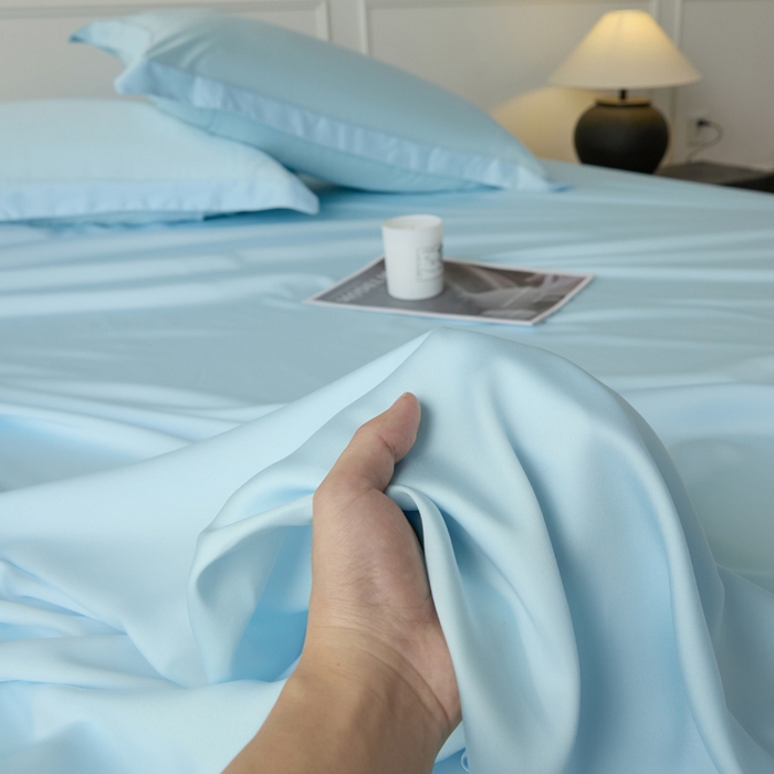 91家纺网 家纺一手货源 找家纺 （总）涵宸家纺 2026新款纯色天丝棉单床单-场景一