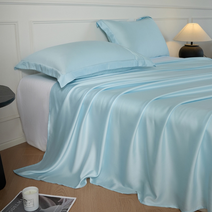 91家纺网 家纺一手货源 找家纺 （总）涵宸家纺 2026新款纯色天丝棉单床单-场景一