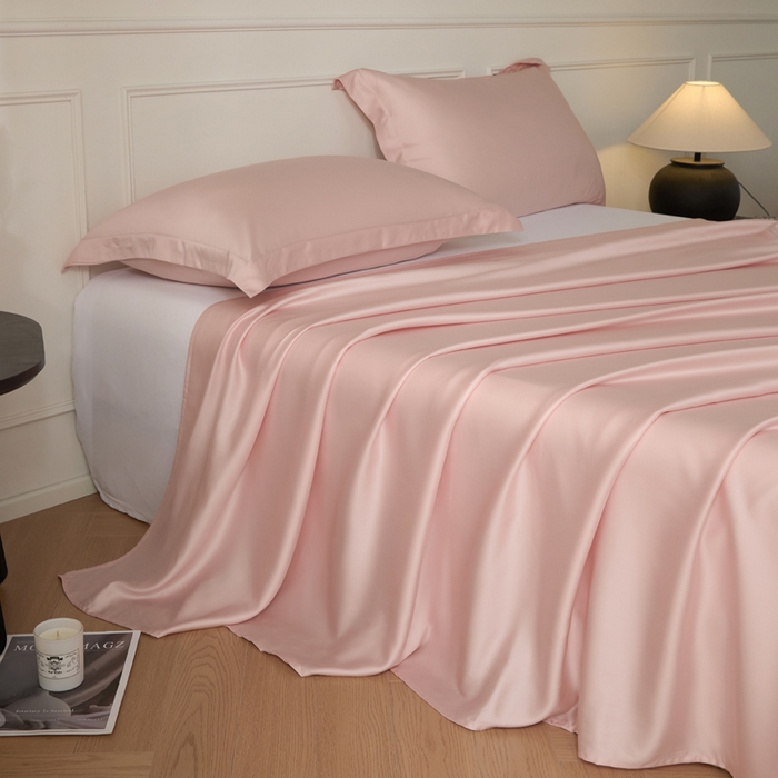 91家纺网 家纺一手货源 找家纺 （总）涵宸家纺 2026新款纯色天丝棉单床单-场景一