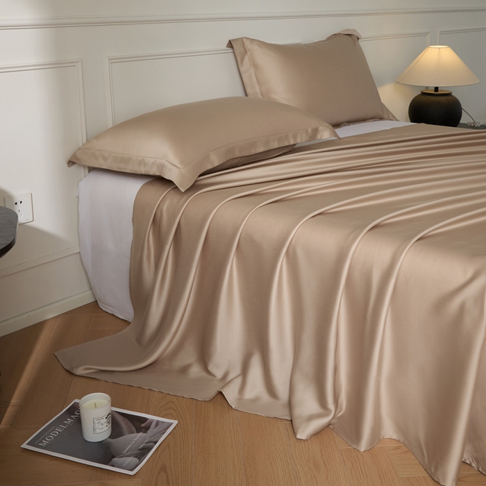 91家纺网 家纺一手货源 找家纺 （总）涵宸家纺 2026新款纯色天丝棉单床单-场景一