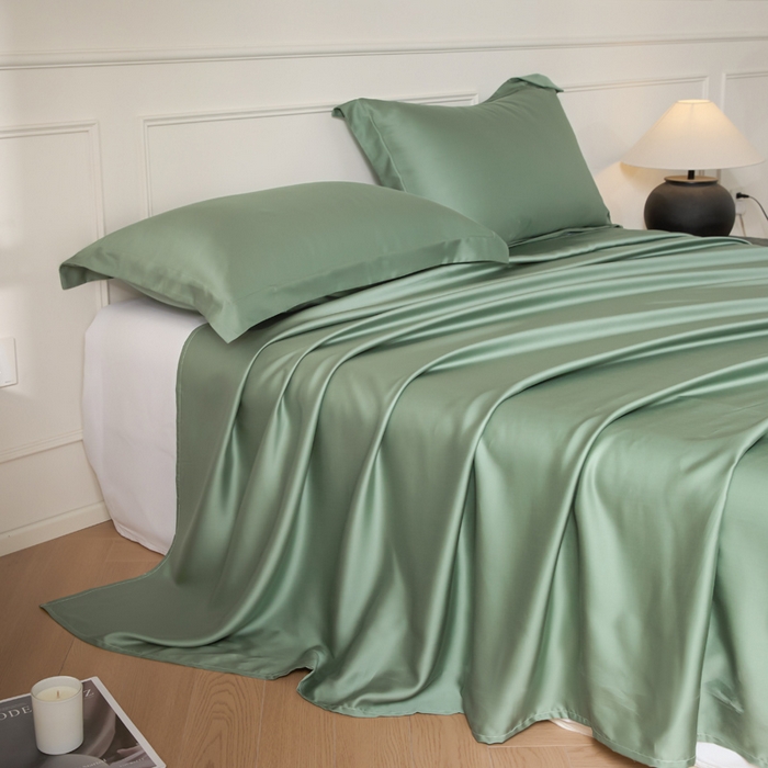 91家纺网 家纺一手货源 找家纺 （总）涵宸家纺 2026新款纯色天丝棉单床单-场景一