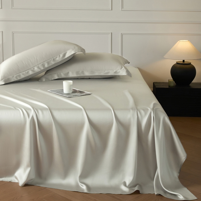 91家纺网 家纺一手货源 找家纺 涵宸家纺 2026新款纯色天丝棉单床单-场景一 床单-太空灰