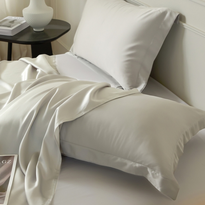 91家纺网 家纺一手货源 找家纺 涵宸家纺 2026新款纯色天丝棉单床单-场景一 床单-太空灰