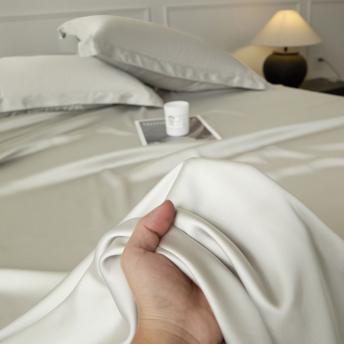 91家纺网 家纺一手货源 找家纺 涵宸家纺 2026新款纯色天丝棉单床单-场景一 床单-太空灰