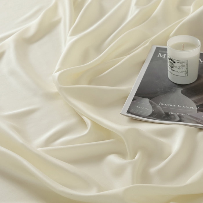 91家纺网 家纺一手货源 找家纺 涵宸家纺 2026新款纯色天丝棉单床单-场景一 床单-象牙白