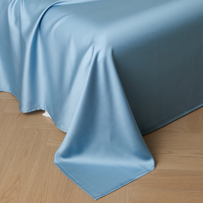 91家纺网 家纺一手货源 找家纺 涵宸家纺 2026新款纯色天丝棉单床单-场景一 床单-星耀兰