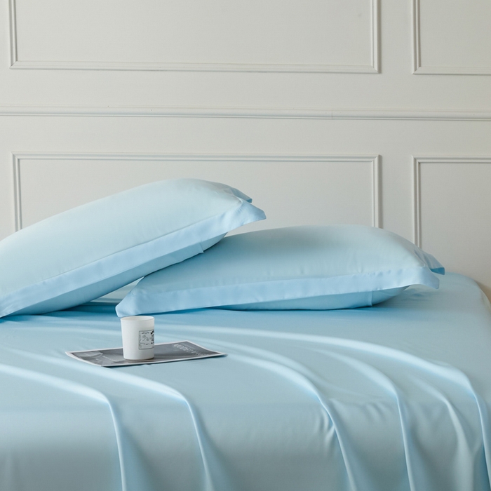 91家纺网 家纺一手货源 找家纺 （总）涵宸家纺 2026新款纯色天丝棉单枕套-场景一