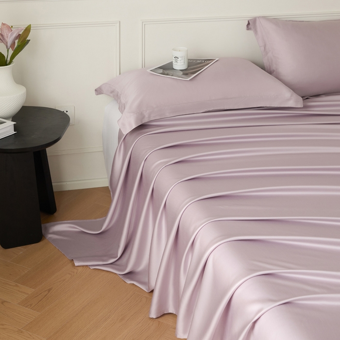 91家纺网 家纺一手货源 找家纺 涵宸家纺 2026新款纯色天丝棉单床单-场景一 床单-紫语