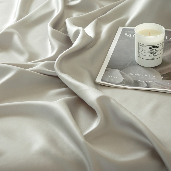 91家纺网 家纺一手货源 找家纺 涵宸家纺 2026新款纯色天丝棉单枕套-场景一 枕套-太空灰