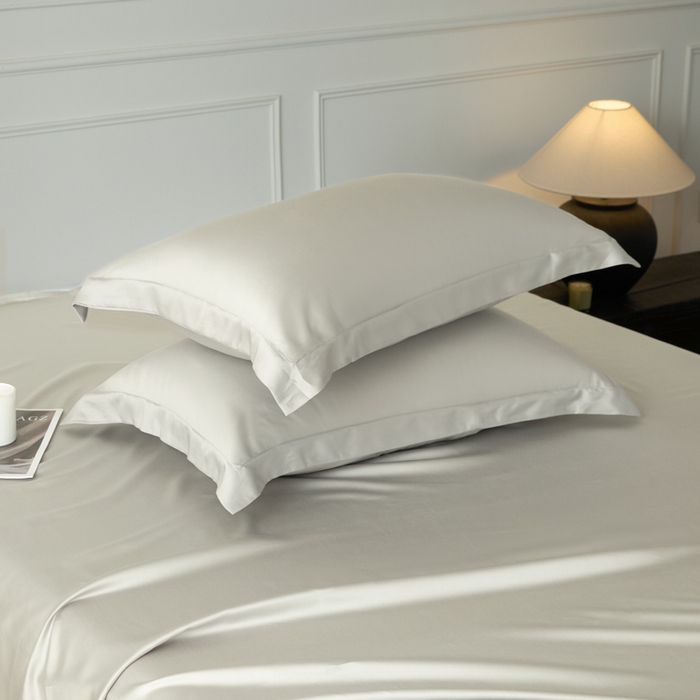 91家纺网 家纺一手货源 找家纺 涵宸家纺 2026新款纯色天丝棉单枕套-场景一 枕套-太空灰