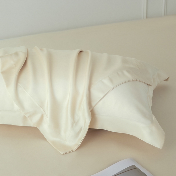 涵宸家纺 2026新款纯色天丝棉单枕套-场景一 枕套-象牙白