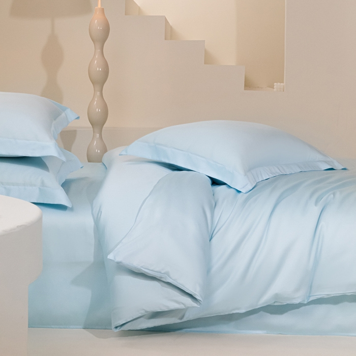 91家纺网 家纺一手货源 找家纺 （总）涵宸家纺 2026新款纯色天丝棉四件套-场景二