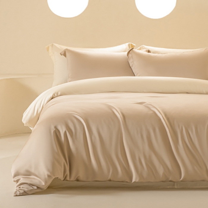 91家纺网 家纺一手货源 找家纺 （总）涵宸家纺 2026新款纯色天丝棉单被套-场景二