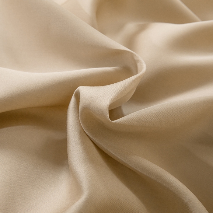 91家纺网 家纺一手货源 找家纺 涵宸家纺 2026新款纯色天丝棉四件套-场景二 奶茶杏+象牙白