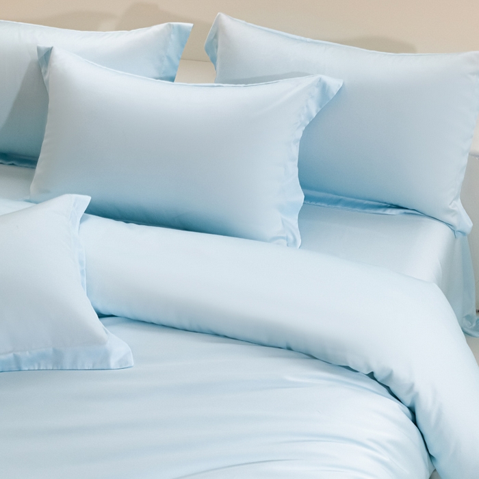 91家纺网 家纺一手货源 找家纺 涵宸家纺 2026新款纯色天丝棉单被套-场景二 海天兰