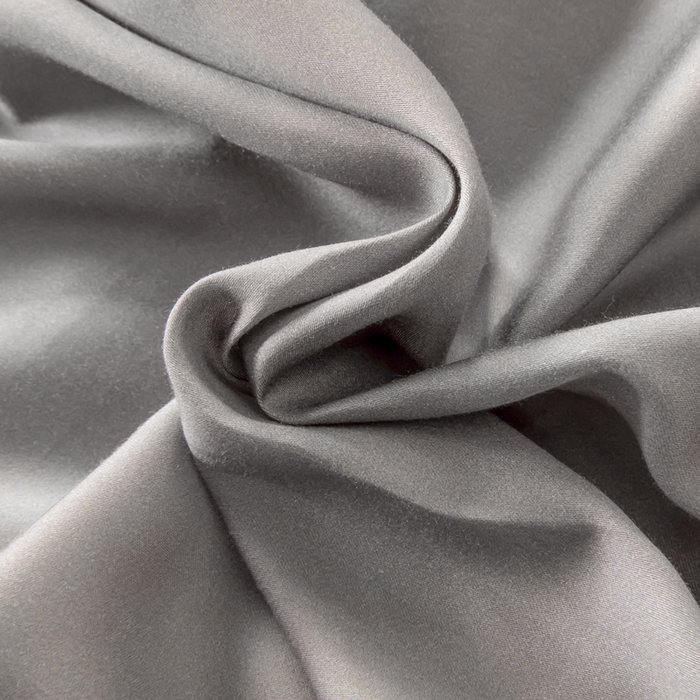 91家纺网 家纺一手货源 找家纺 涵宸家纺 2026新款纯色天丝棉四件套-场景二 星夜灰